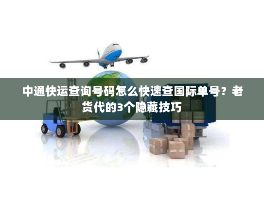 中通快运查询号码怎么快速查国际单号?老货代的3个隐藏技巧 中通快运查询号码怎么快速查国际单号?老货代的3个隐藏技巧