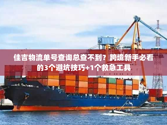 佳吉物流单号查询总查不到？跨境新手必看的3个避坑技巧+1个救急工具