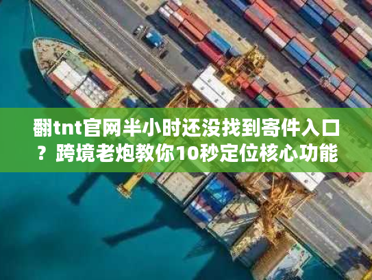 翻tnt官网半小时还没找到寄件入口？跨境老炮教你10秒定位核心功能
