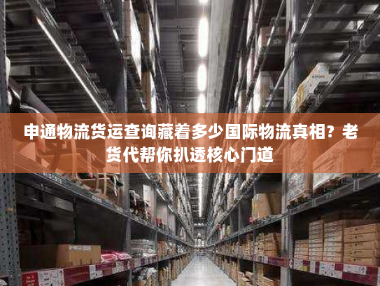 申通物流货运查询藏着多少国际物流真相？老货代帮你扒透核心门道