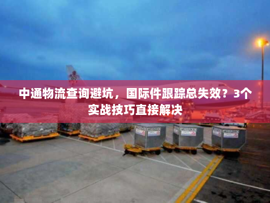 中通物流查询避坑,国际件跟踪总失效?3个实战技巧直接解决 中通物流查询避坑,国际件跟踪总失效?3个实战技巧直接解决