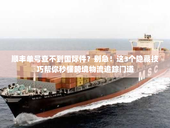 顺丰单号查不到国际件？别急！这3个隐藏技巧帮你秒懂跨境物流追踪门道
