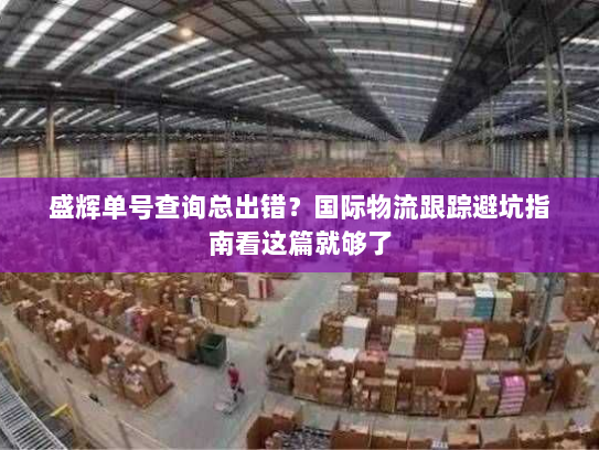 盛辉单号查询总出错？国际物流跟踪避坑指南看这篇就够了