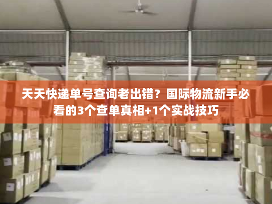 天天快递单号查询老出错?国际物流新手必看的3个查单真相+1个实战技巧 天天快递单号查询老出错?国际物流新手必看的3个查单真相+1个实战技巧