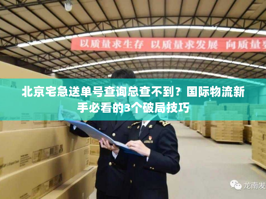北京宅急送单号查询总查不到？国际物流新手必看的3个破局技巧