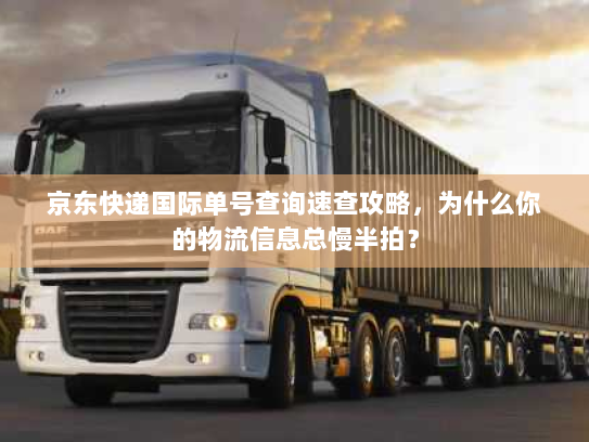 京东快递国际单号查询速查攻略，为什么你的物流信息总慢半拍？