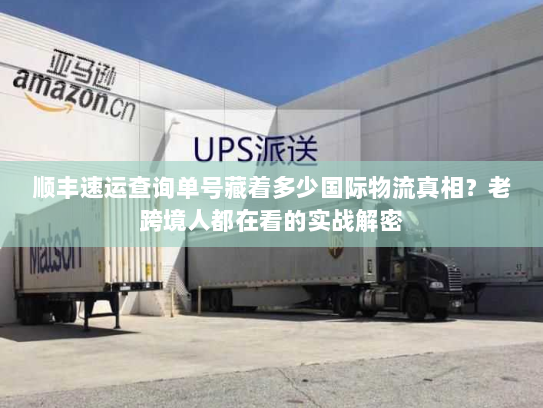 顺丰速运查询单号藏着多少国际物流真相？老跨境人都在看的实战解密