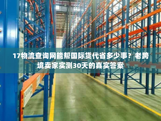 17物流查询网能帮国际货代省多少事？老跨境卖家实测30天的真实答案