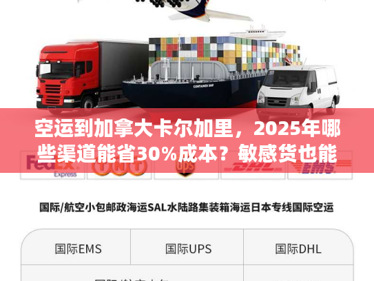空运到加拿大卡尔加里,2025年哪些渠道能省30%成本?敏感货也能飞? 空运到加拿大卡尔加里,2025年哪些渠道能省30%成本?敏感货也能飞?