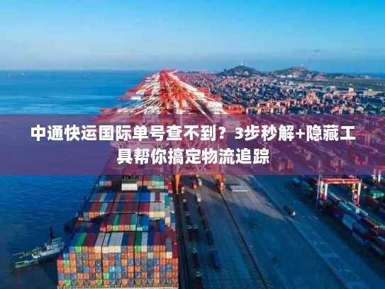 中通快运国际单号查不到？3步秒解+隐藏工具帮你搞定物流追踪
