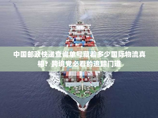 中国邮政快递查询单号藏着多少国际物流真相?跨境党必看的追踪门道 中国邮政快递查询单号藏着多少国际物流真相?跨境党必看的追踪门道