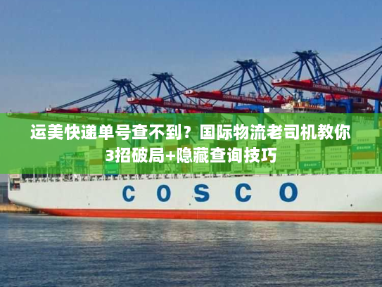 运美快递单号查不到？国际物流老司机教你3招破局+隐藏查询技巧