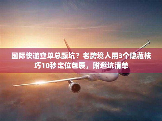 国际快递查单总踩坑？老跨境人用3个隐藏技巧10秒定位包裹，附避坑清单