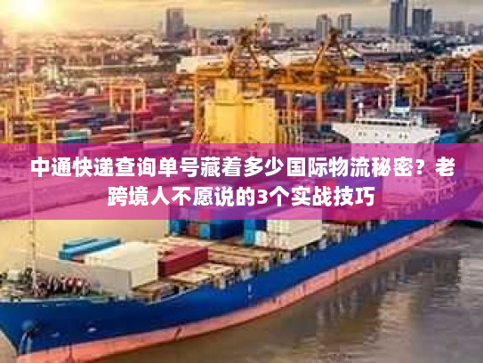 中通快递查询单号藏着多少国际物流秘密？老跨境人不愿说的3个实战技巧