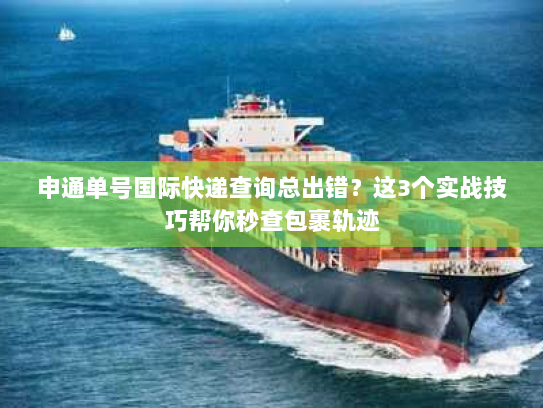 申通单号国际快递查询总出错?这3个实战技巧帮你秒查包裹轨迹 申通单号国际快递查询总出错?这3个实战技巧帮你秒查包裹轨迹