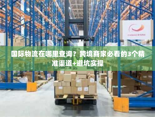 国际物流在哪里查询？跨境商家必看的3个精准渠道+避坑实操