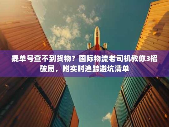 提单号查不到货物?国际物流老司机教你3招破局,附实时追踪避坑清单 提单号查不到货物?国际物流老司机教你3招破局,附实时追踪避坑清单