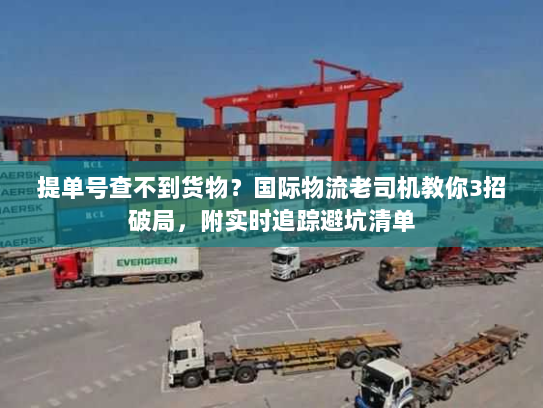 提单号查不到货物?国际物流老司机教你3招破局,附实时追踪避坑清单 提单号查不到货物?国际物流老司机教你3招破局,附实时追踪避坑清单