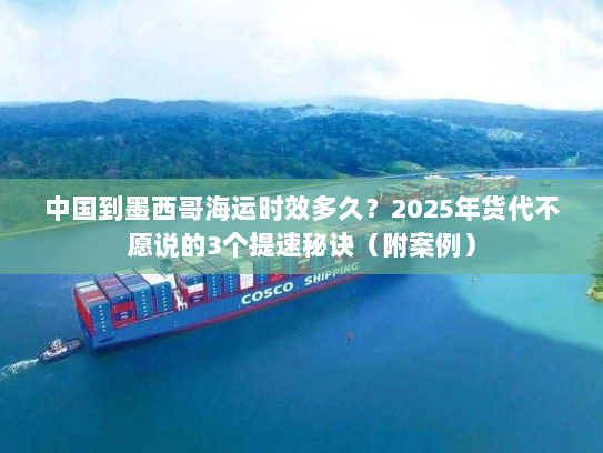 中国到墨西哥海运时效多久?2025年货代不愿说的3个提速秘诀(附案例) 中国到墨西哥海运时效多久?2025年货代不愿说的3个提速秘诀(附案例)