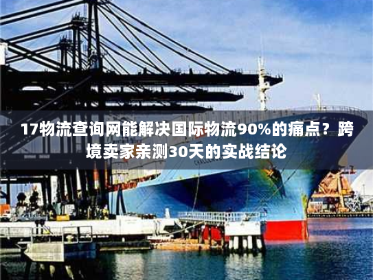 17物流查询网能解决国际物流90%的痛点？跨境卖家亲测30天的实战结论