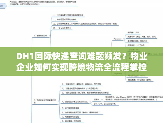 DH1国际快递查询难题频发？物业企业如何实现跨境物流全流程掌控
