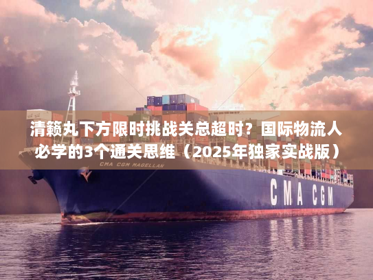 清籁丸下方限时挑战关总超时?国际物流人必学的3个通关思维(2025年独家实战版) 清籁丸下方限时挑战关总超时?国际物流人必学的3个通关思维(2025年独家实战版)