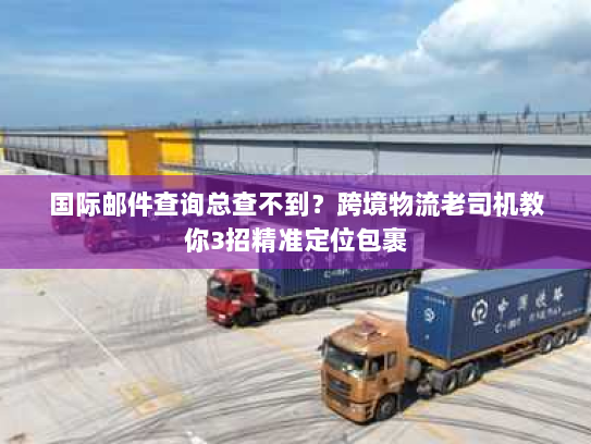 国际邮件查询总查不到？跨境物流老司机教你3招精准定位包裹