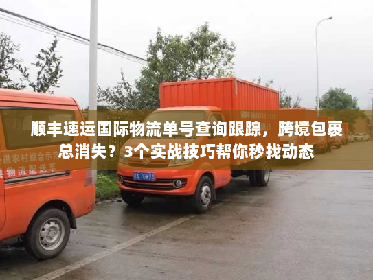 顺丰速运国际物流单号查询跟踪，跨境包裹总消失？3个实战技巧帮你秒找动态