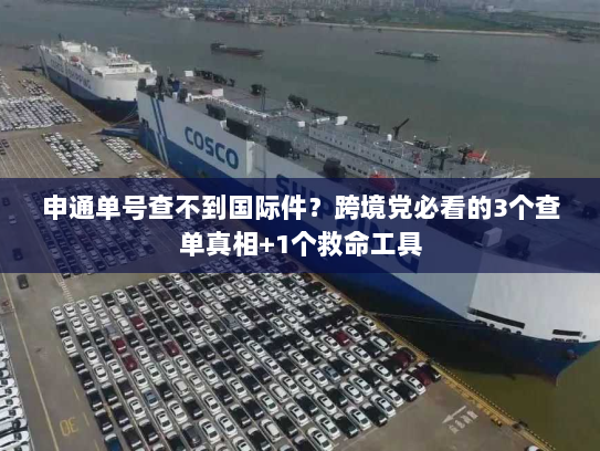 申通单号查不到国际件？跨境党必看的3个查单真相+1个救命工具