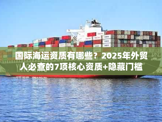 国际海运资质有哪些？2025年外贸人必查的7项核心资质+隐藏门槛