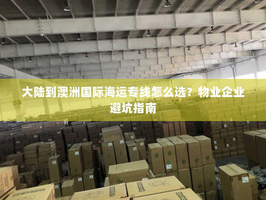 大陆到澳洲国际海运专线怎么选？物业企业避坑指南