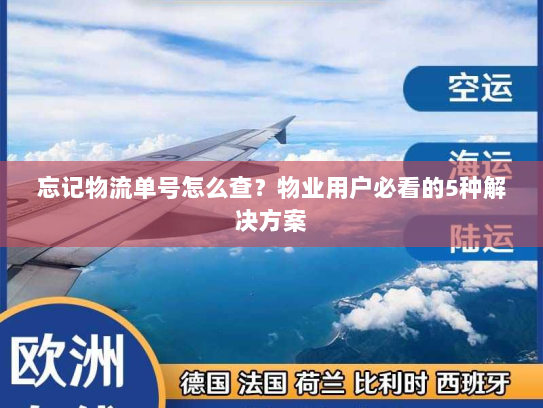 忘记物流单号怎么查?物业用户必看的5种解决方案 忘记物流单号怎么查?物业用户必看的5种解决方案
