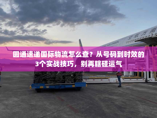 圆通速递国际物流怎么查?从号码到时效的3个实战技巧,别再瞎碰运气 圆通速递国际物流怎么查?从号码到时效的3个实战技巧,别再瞎碰运气