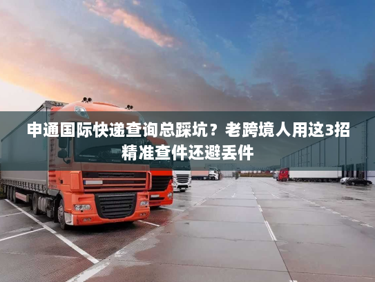 申通国际快递查询总踩坑?老跨境人用这3招精准查件还避丢件 申通国际快递查询总踩坑?老跨境人用这3招精准查件还避丢件