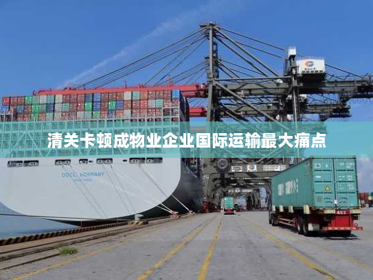 清关卡顿成物业企业国际运输最大痛点