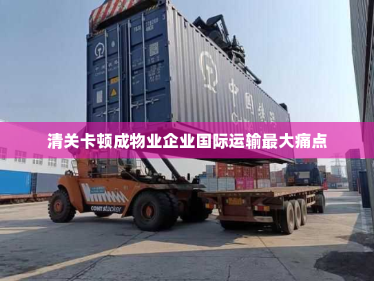 清关卡顿成物业企业国际运输最大痛点