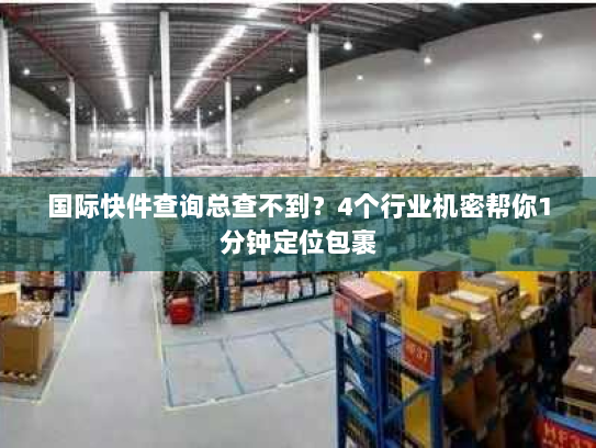 国际快件查询总查不到？4个行业机密帮你1分钟定位包裹
