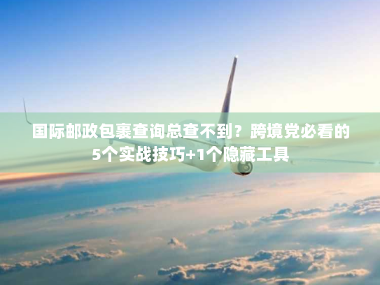 国际邮政包裹查询总查不到？跨境党必看的5个实战技巧+1个隐藏工具