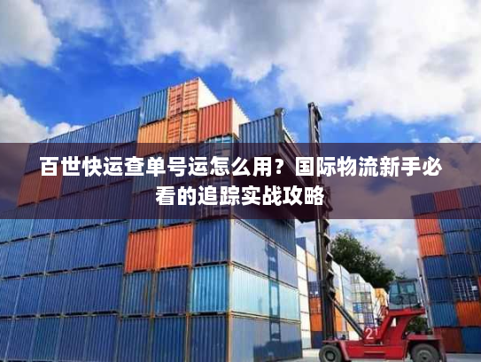 百世快运查单号运怎么用?国际物流新手必看的追踪实战攻略 百世快运查单号运怎么用?国际物流新手必看的追踪实战攻略