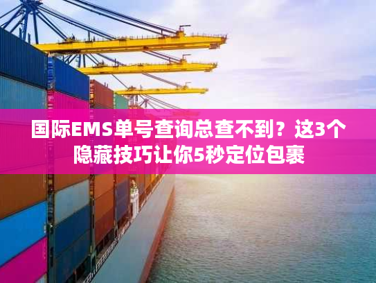 国际EMS单号查询总查不到?这3个隐藏技巧让你5秒定位包裹 国际EMS单号查询总查不到?这3个隐藏技巧让你5秒定位包裹