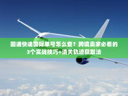 圆通快递国际单号怎么查？跨境卖家必看的3个实战技巧+清关轨迹获取法