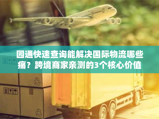 园通快速查询能解决国际物流哪些痛？跨境商家亲测的3个核心价值