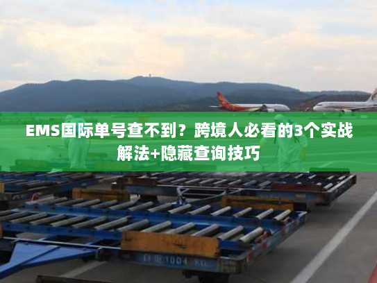EMS国际单号查不到？跨境人必看的3个实战解法+隐藏查询技巧