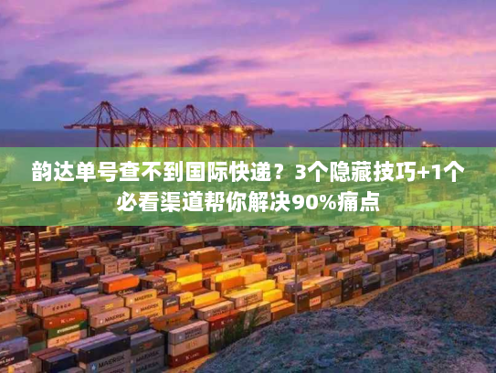 韵达单号查不到国际快递？3个隐藏技巧+1个必看渠道帮你解决90%痛点