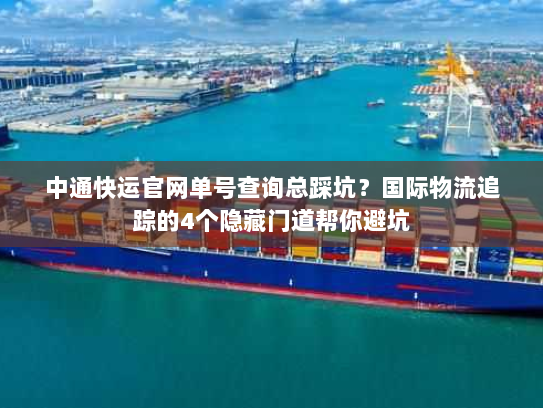 中通快运官网单号查询总踩坑？国际物流追踪的4个隐藏门道帮你避坑