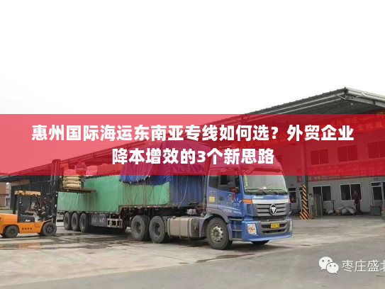 惠州国际海运东南亚专线如何选?外贸企业降本增效的3个新思路 惠州国际海运东南亚专线如何选?外贸企业降本增效的3个新思路