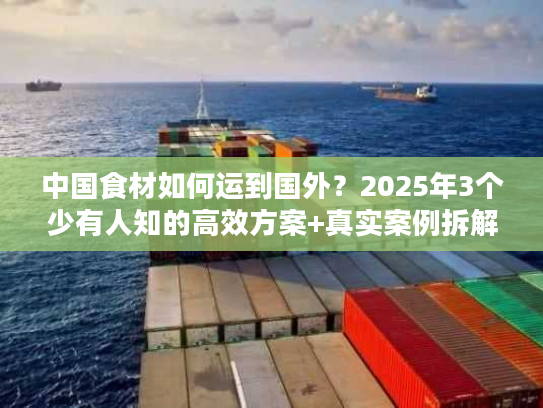 中国食材如何运到国外？2025年3个少有人知的高效方案+真实案例拆解