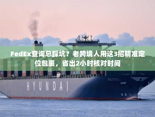 FedEx查询总踩坑？老跨境人用这3招精准定位包裹，省出2小时核对时间