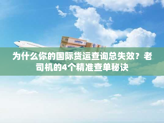 为什么你的国际货运查询总失效？老司机的4个精准查单秘诀