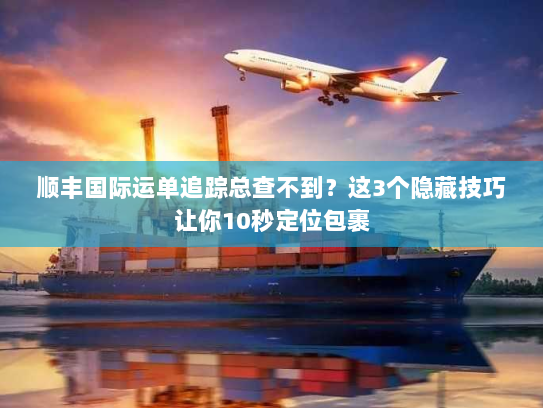 顺丰国际运单追踪总查不到？这3个隐藏技巧让你10秒定位包裹